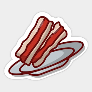 Bacon on a Plate Sticker